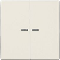 Лицевая панель Jung LS990 для 2-кл. выключателя с подсветкой бежевый картинка